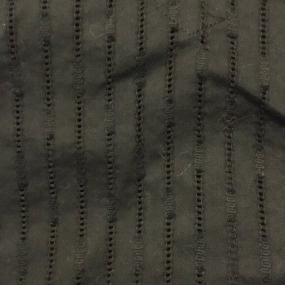 Black Broderie Anglaise 100% Cotton Sleeveless Blouse - Picture 6 of 13